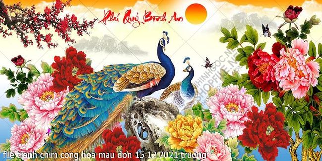 file tranh chim cong hoa mau don 15 12 2021 truong